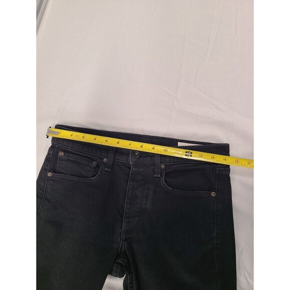 rag & bone New York Fit 1 Extra Slim Black Holes Distressed Jeans Men's Size 30 - Picture 5 of 8